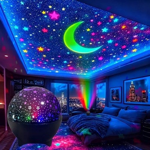 Galaxy moon night - galaxy, light