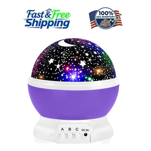 Multicolor starry night light - night,