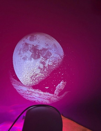 Galaxy projector white - galaxy, noise