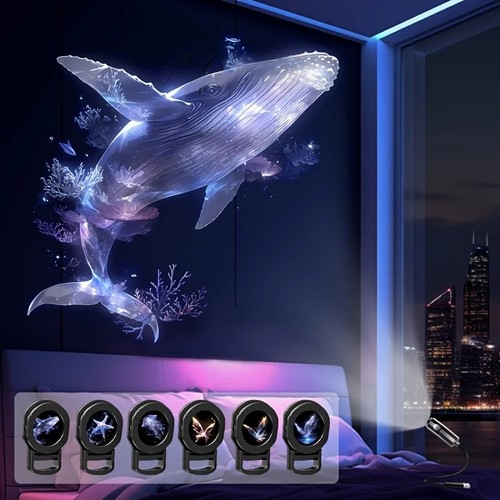 Led usb projector night light - led,